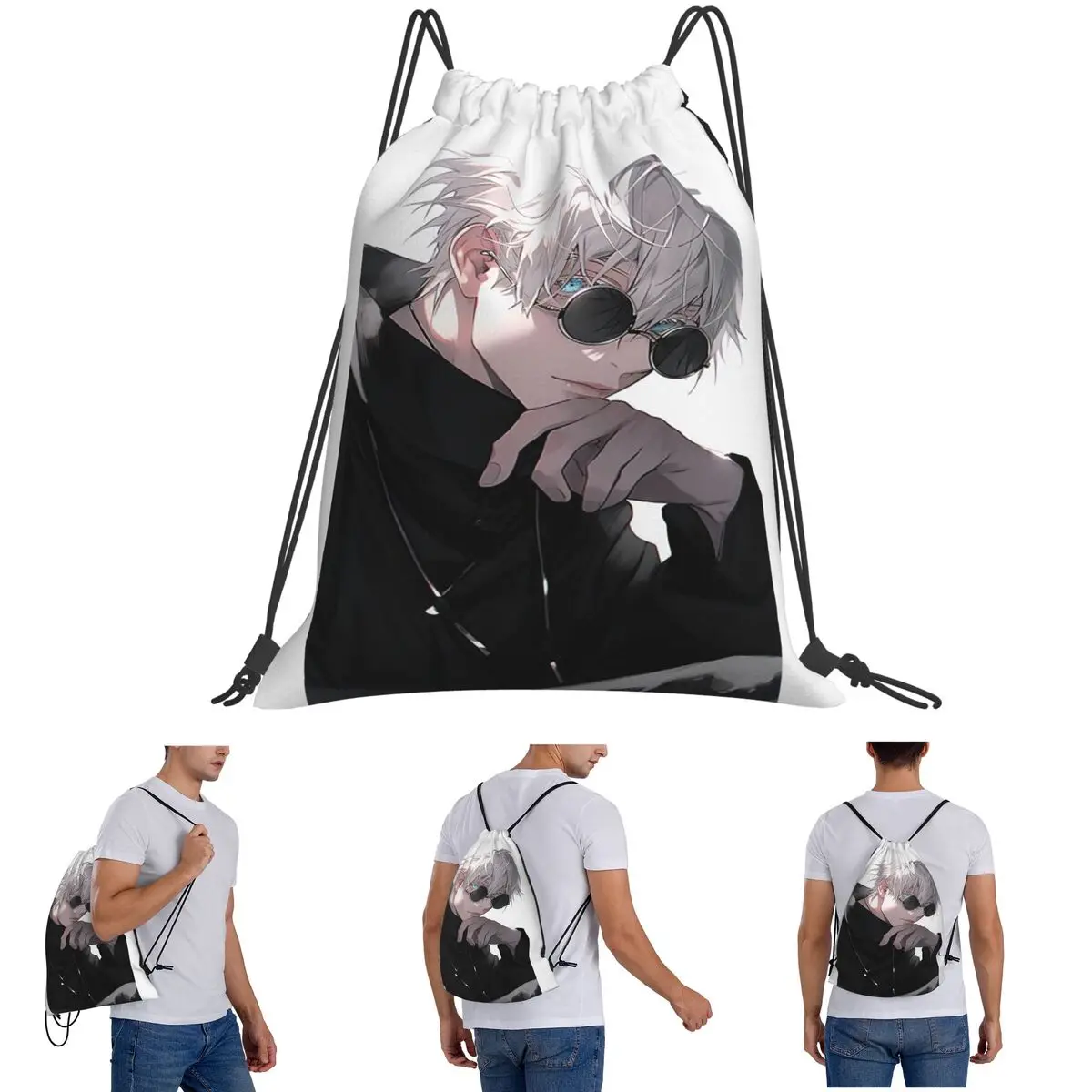 Satoru Gojo Anime Jujutsu Kaisen Backpacks Casual Drawstring Bags Shoes Bag Book Bags for Man Woman Students
Satoru Gojo Anime Jujutsu Kaisen Backpacks Casual Drawstring Bags Shoes Bag Book Bags for Man Woman Students