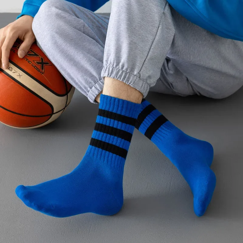 Men'S Basketball Socks Sports Cotton Long Socks Stripe Color Matching Middle Tube Stockings For Men Leisure Thick Stockings
Men'S Basketball Socks Sports Cotton Long Socks Stripe Color Matching Middle Tube Stockings For Men Leisure Thick Stockings