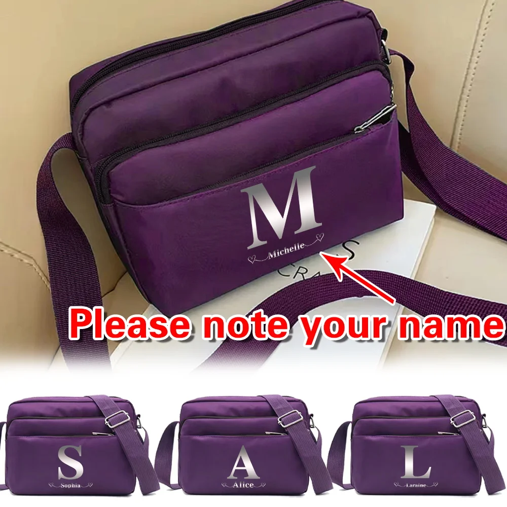 Персонализированная сумка через плечо на одно плечо с индивидуальным именем, легкая дорожная сумка для телефона, портативный пакет для хранения большой емкости
Персонализированная сумка через плечо на одно плечо с индивидуальным именем, легкая дорожная сумка для телефона, портативный пакет для хранения большой емкости