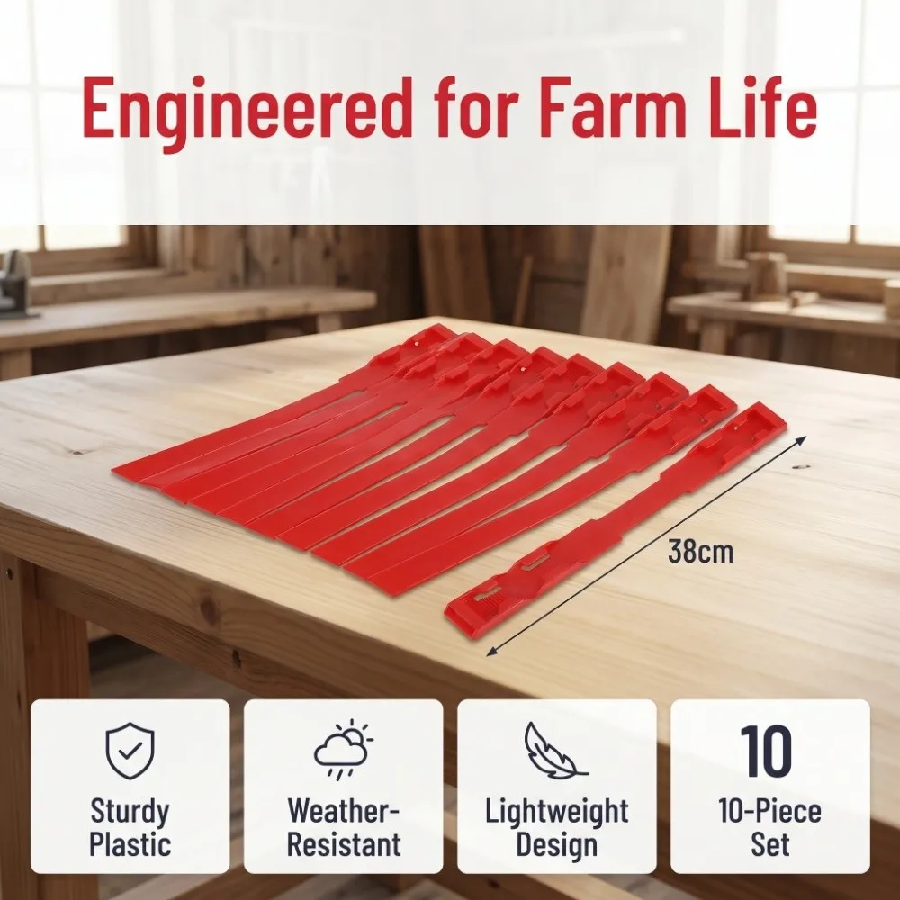 10Pcs Multiple Colors Plastic Identification Collars Light Weight Durable Livestock ID Rings Multiple Colors Farm Supplies Cow
10Pcs Multiple Colors Plastic Identification Collars Light Weight Durable Livestock ID Rings Multiple Colors Farm Supplies Cow