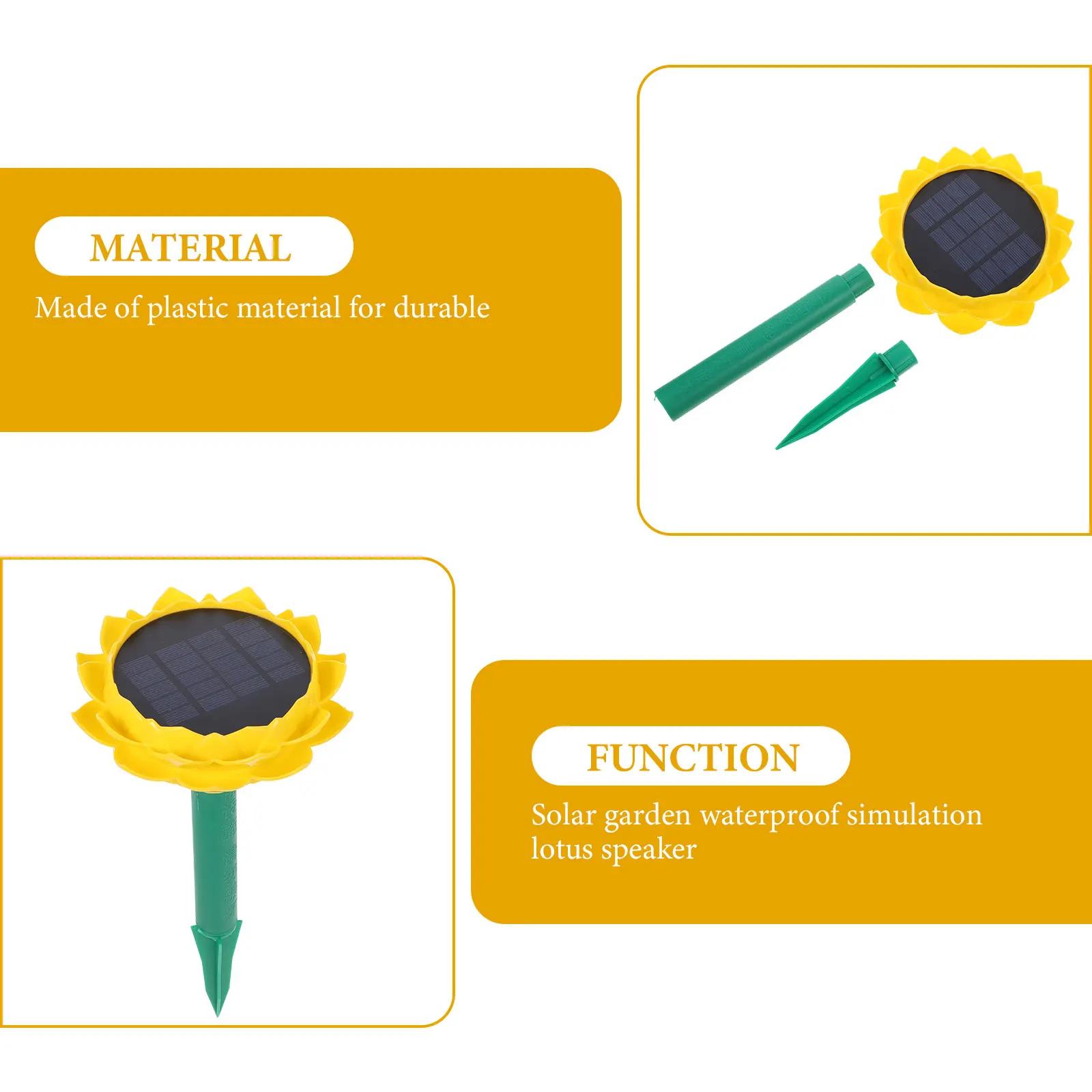 Lotus Shaped Solar Speaker Yellow Portable Outdoor Waterproof Music Player Buddha Songs Garden Decor Soundbox Gift
Lotus Shaped Solar Speaker Yellow Portable Outdoor Waterproof Music Player Buddha Songs Garden Decor Soundbox Gift
