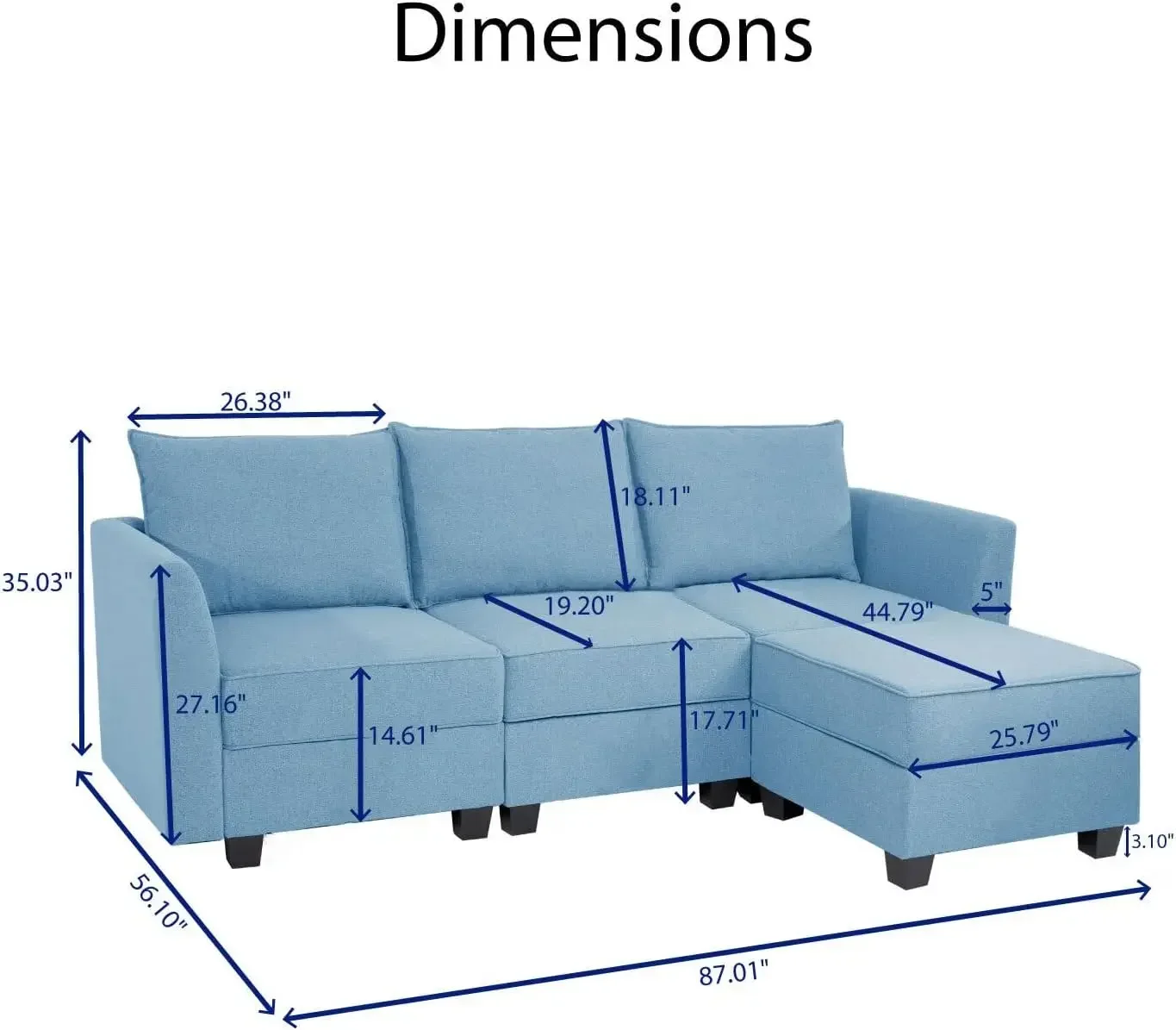 Elizabeth Modular Sectional Sofa with Storage L Shaped Modular Sofa 4-Seater Sectional Couch for Living Room, Linen
Elizabeth Modular Sectional Sofa with Storage L Shaped Modular Sofa 4-Seater Sectional Couch for Living Room, Linen