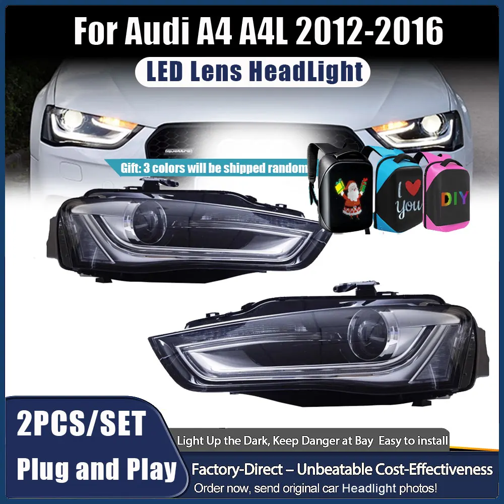 Car Front Lights For Audi A4 2013 2014 2015 2016 A4L S4 B8 Headlamp Upgrade High Configure LED Headlights Assembly Plug and play
Car Front Lights For Audi A4 2013 2014 2015 2016 A4L S4 B8 Headlamp Upgrade High Configure LED Headlights Assembly Plug and play