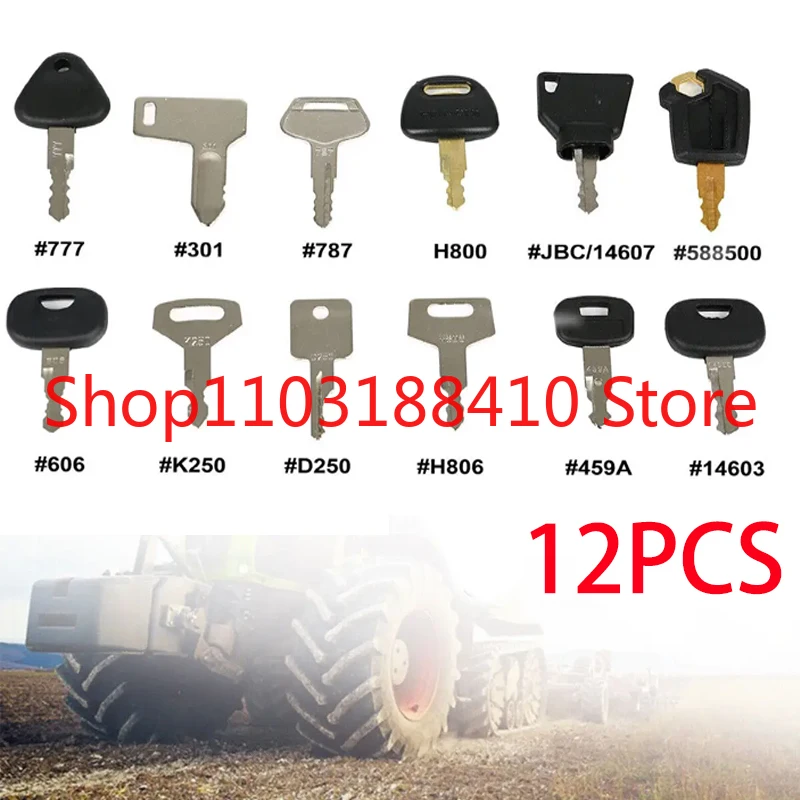 12 шт., главный ключ зажигания для сельскохозяйственного тяжелого растения, экскаватора, трактора
12 шт., главный ключ зажигания для сельскохозяйственного тяжелого растения, экскаватора, трактора
