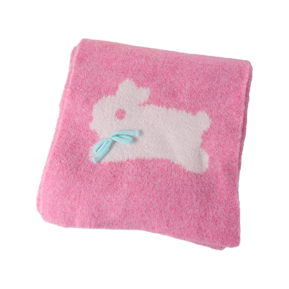 Подарочный вязаный шарф из полиэстера с кроликом, мягкий бант, толстая шаль с героями мультфильмов, теплый длинный шарф в корейском стиле для девочек 
Подарочный вязаный шарф из полиэстера с кроликом, мягкий бант, толстая шаль с героями мультфильмов, теплый длинный шарф в корейском стиле для девочек