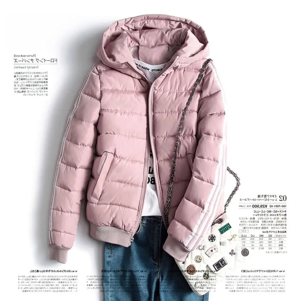 Women's Cotton-Padded Hooded Jacket Short Korean-Style Thickened BF Harajuku-Sports Coat Autumn Winter
Women's Cotton-Padded Hooded Jacket Short Korean-Style Thickened BF Harajuku-Sports Coat Autumn Winter