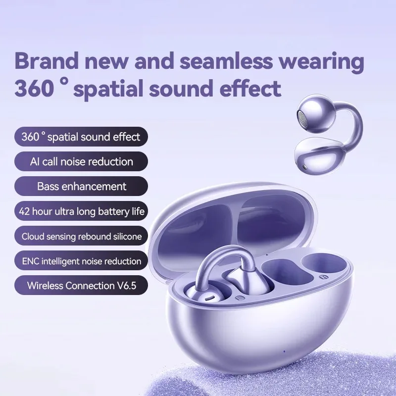 Беспроводные наушники M91 Open Ear Bluetooth 5.4 с микрофоном и шумоподавлением ENC, спортивные наушники
Беспроводные наушники M91 Open Ear Bluetooth 5.4 с микрофоном и шумоподавлением ENC, спортивные наушники