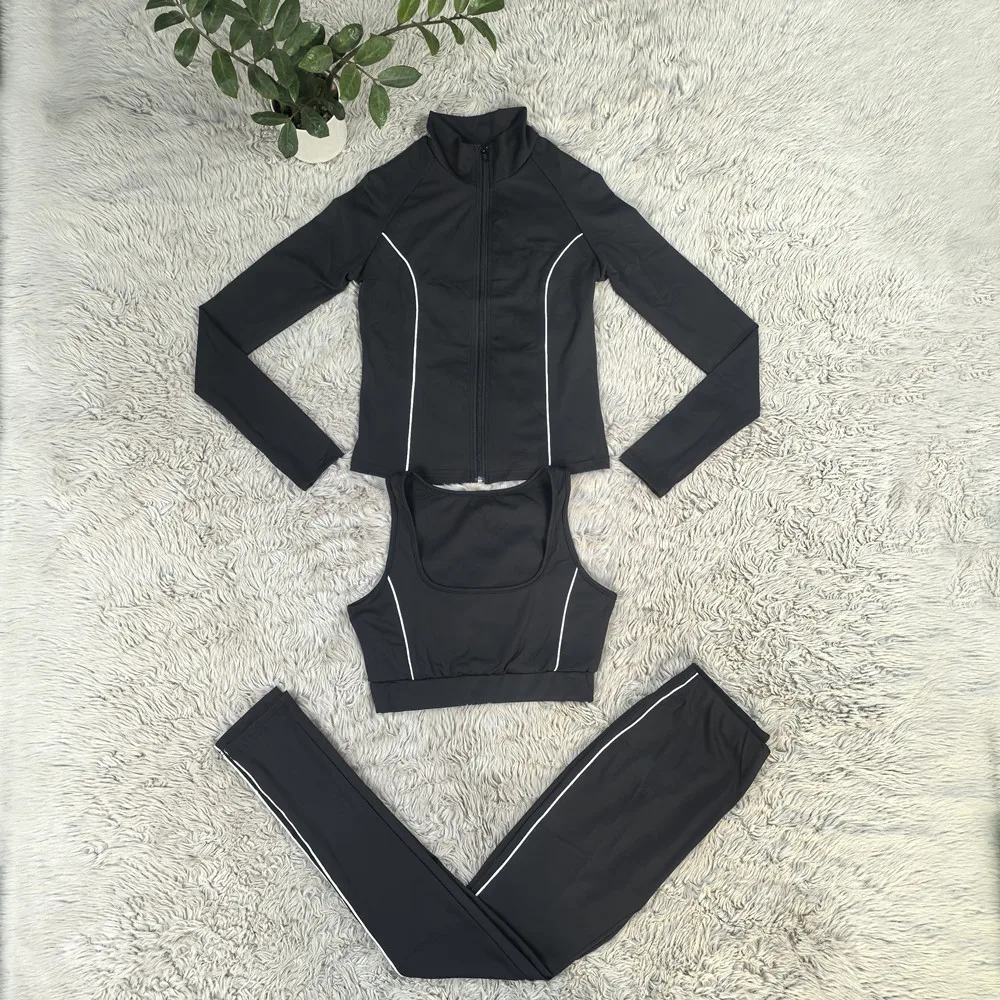 J5256 2026 New Women's Fashion Yoga Stretch Fitness Leisure Running Pants 3-Piece Set
J5256 2026 New Women's Fashion Yoga Stretch Fitness Leisure Running Pants 3-Piece Set