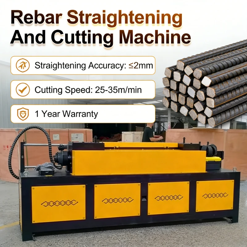 Customized CNC Automatic Rebar Straightening And Cutting Machine | High-Efficiency 6-32mm Steel Bar Processor For Road And Tunne
Customized CNC Automatic Rebar Straightening And Cutting Machine | High-Efficiency 6-32mm Steel Bar Processor For Road And Tunne