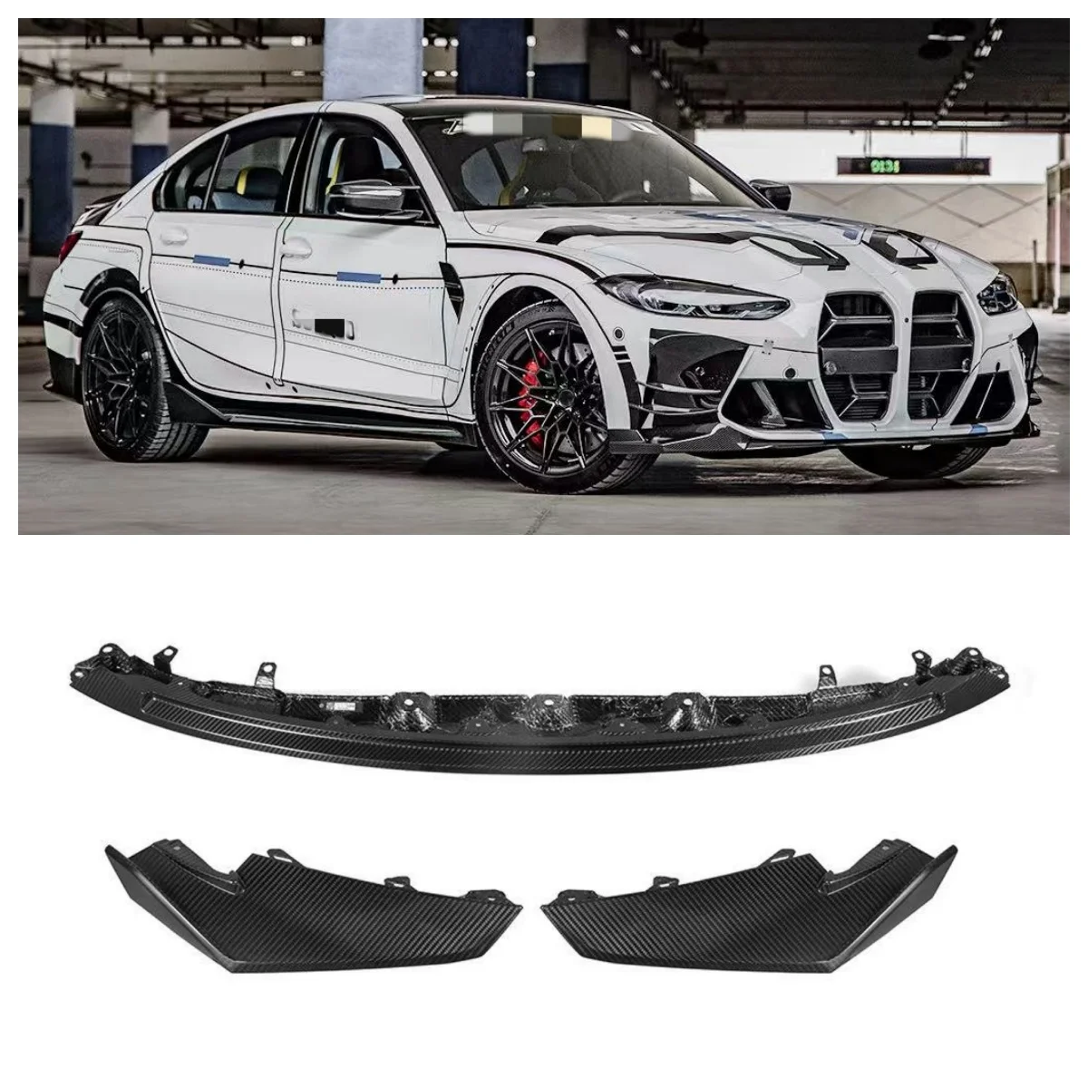 Hot selling 2021-IN car front bumper suitable forM3 M4 G80 G81 G82 G83 CS style dry carbon fiber front lipcustom
Hot selling 2021-IN car front bumper suitable forM3 M4 G80 G81 G82 G83 CS style dry carbon fiber front lipcustom