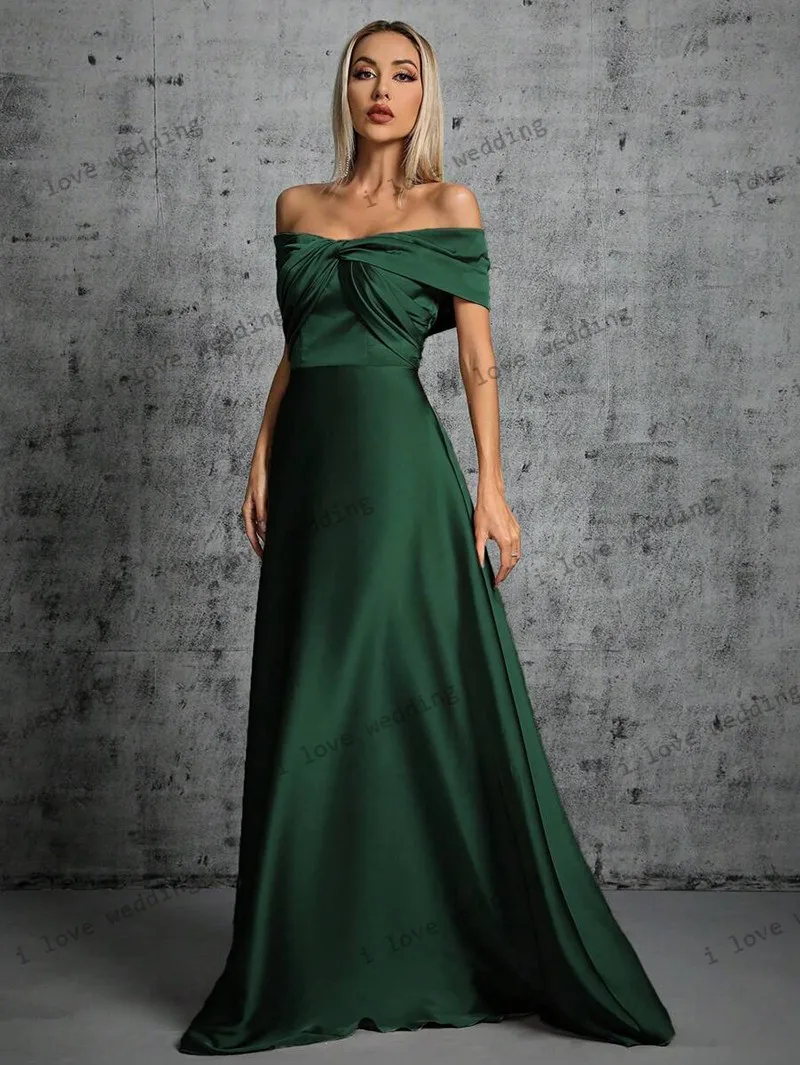 Bridesmaid Dresses 2025 Emerald Wedding Party Dress For Woman Off The Shoulder Satin Strapless A-Line Evening Dresses Customized
Bridesmaid Dresses 2025 Emerald Wedding Party Dress For Woman Off The Shoulder Satin Strapless A-Line Evening Dresses Customized