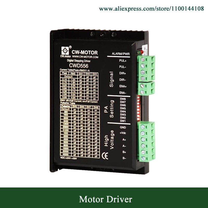 CW 2-Phase Hybrid Stepper Motor Driver CWD556 CW230 CW8060 CW5045 CW422C CW542
CW 2-Phase Hybrid Stepper Motor Driver CWD556 CW230 CW8060 CW5045 CW422C CW542