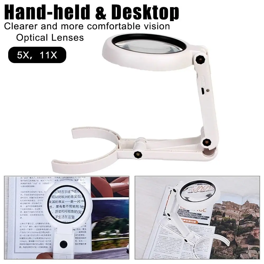 11x Magnification Magnifying Glass Hand-held Portable Design LED Light Magnifier Multi-purpose 8 LED Light Reading Magnifier 
11x Magnification Magnifying Glass Hand-held Portable Design LED Light Magnifier Multi-purpose 8 LED Light Reading Magnifier