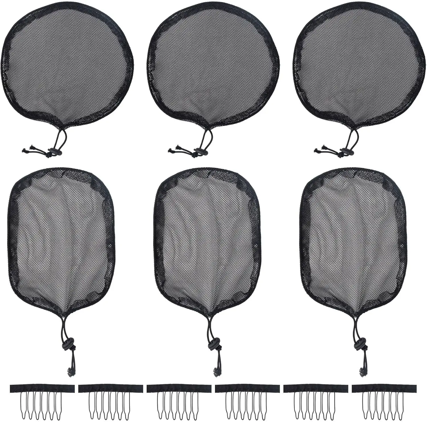 5 Pieces Black Weaving Net Cap Elastic Drawstring Ponytail Hair with 3pcs Mesh Clips for Making Afro Puff Bun Wig Tools Women
5 Pieces Black Weaving Net Cap Elastic Drawstring Ponytail Hair with 3pcs Mesh Clips for Making Afro Puff Bun Wig Tools Women