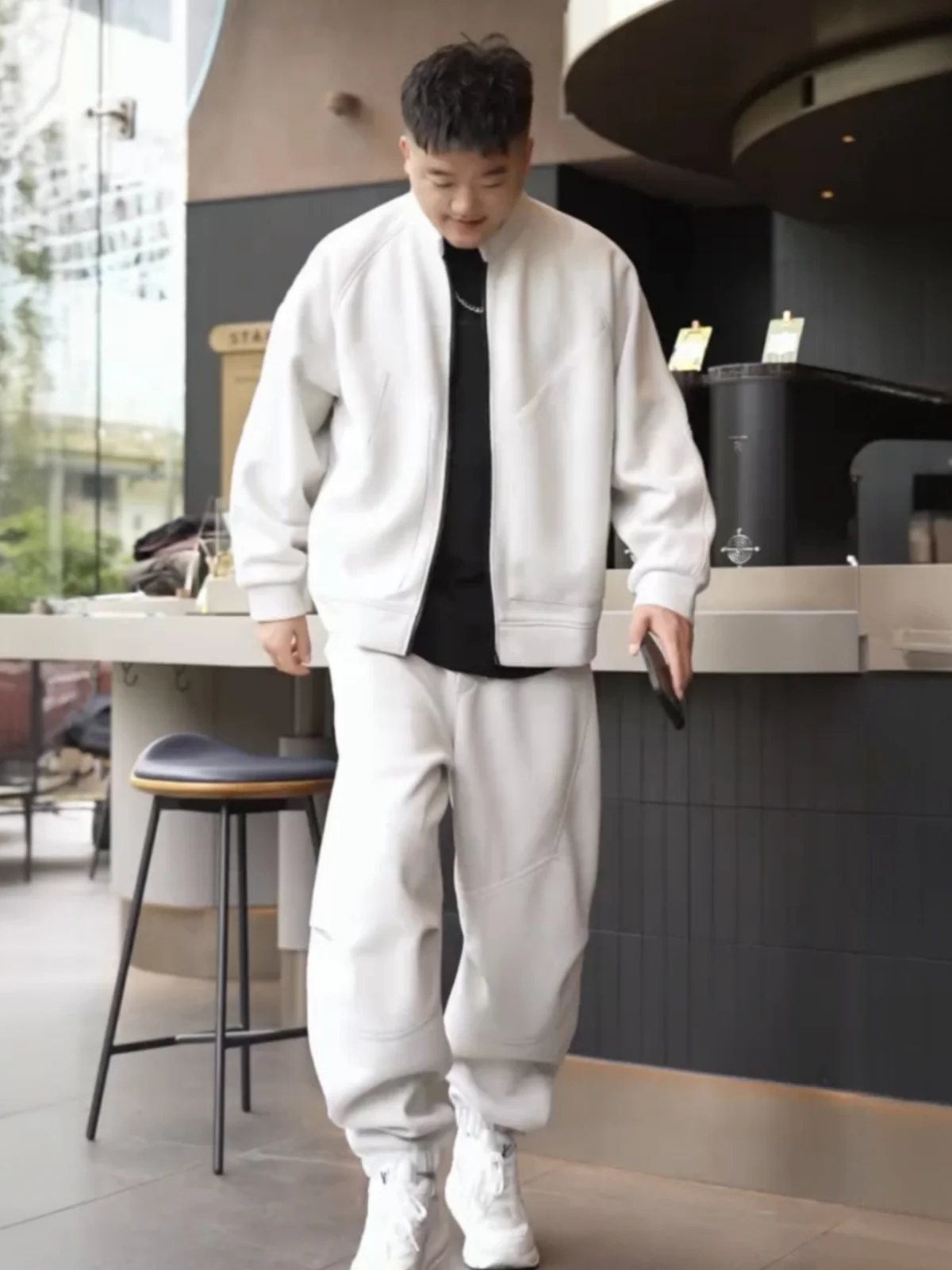 Men's Autumn Winter Thickened Fleece Casual Sportswear Set Simple Versatile Open Cardigan Sweatshirt Sweatpants Two-Piece Set
Men's Autumn Winter Thickened Fleece Casual Sportswear Set Simple Versatile Open Cardigan Sweatshirt Sweatpants Two-Piece Set