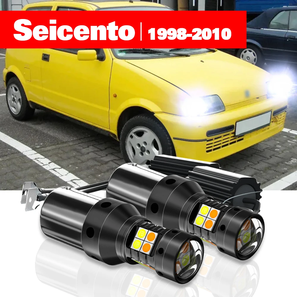 For Fiat Seicento 1998-2010 2pcs LED Dual Mode Turn Signal+Daytime Running Light DRL Accessories 2004 2005 2006 2007 2008 2009
For Fiat Seicento 1998-2010 2pcs LED Dual Mode Turn Signal+Daytime Running Light DRL Accessories 2004 2005 2006 2007 2008 2009