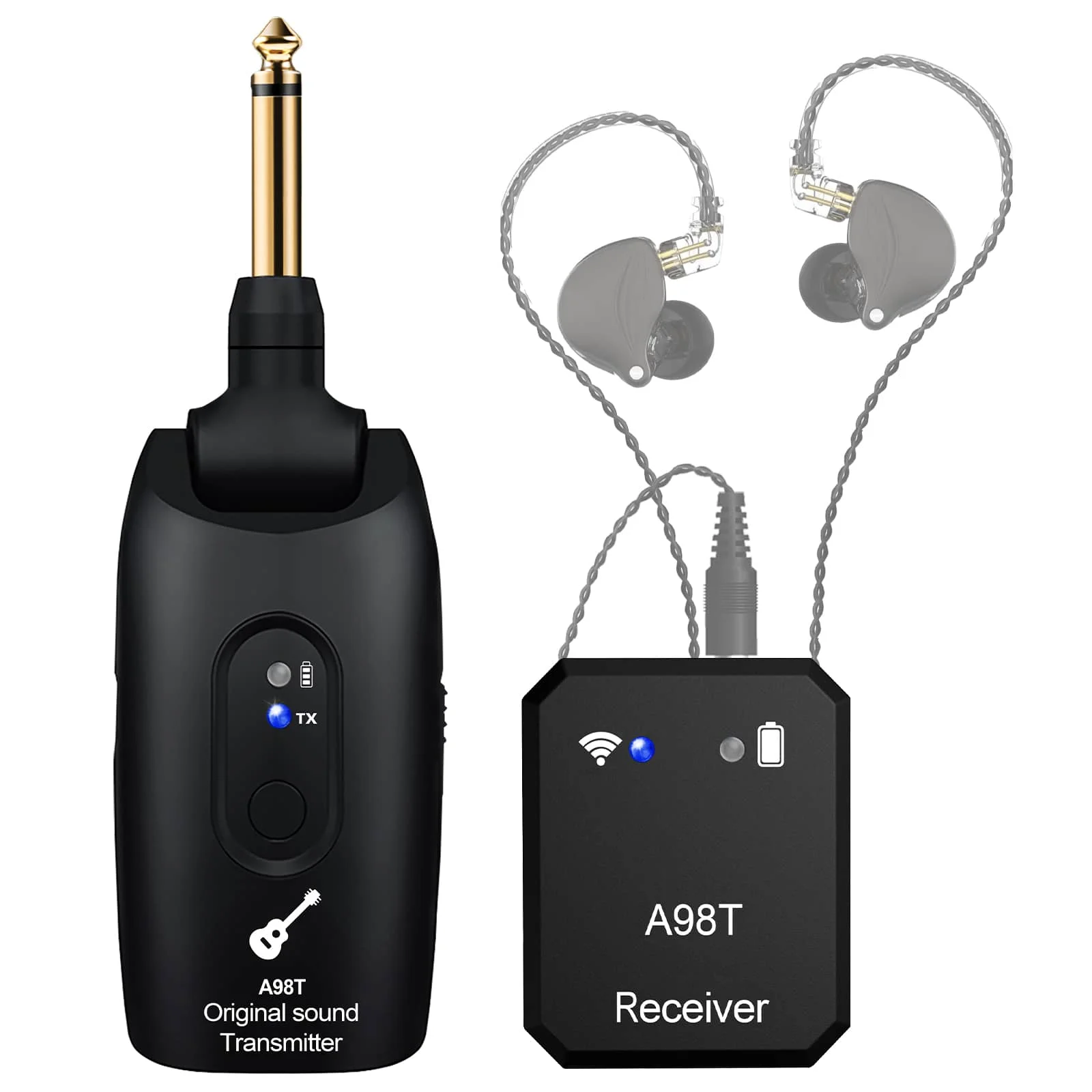 Wireless in Ear Monitor System with Wireless Transmitter Receiver Personal IEM for Studio Band Rehearsal Live Performance
Wireless in Ear Monitor System with Wireless Transmitter Receiver Personal IEM for Studio Band Rehearsal Live Performance