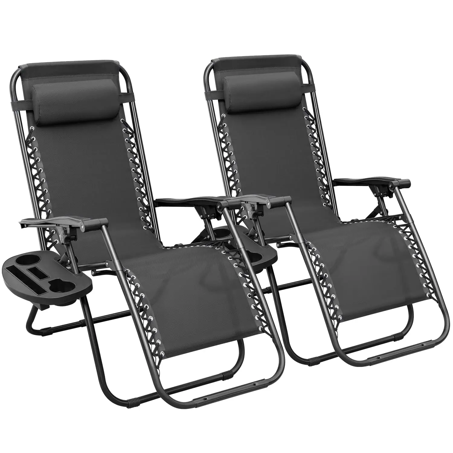 Zero Gravity Chairs Set of 2 Adjustable Steel Mesh Recliners Beach Deck Lawn Camping Patio Foldable Lounge Chair with, Custom
Zero Gravity Chairs Set of 2 Adjustable Steel Mesh Recliners Beach Deck Lawn Camping Patio Foldable Lounge Chair with, Custom