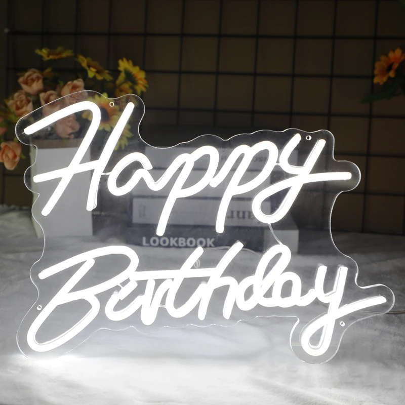 Happy Birthday Led Neon Sign Custom Night Light Sign for Birthday Party Decor Oh Baby Neon Light Home Hanging Decor
Happy Birthday Led Neon Sign Custom Night Light Sign for Birthday Party Decor Oh Baby Neon Light Home Hanging Decor