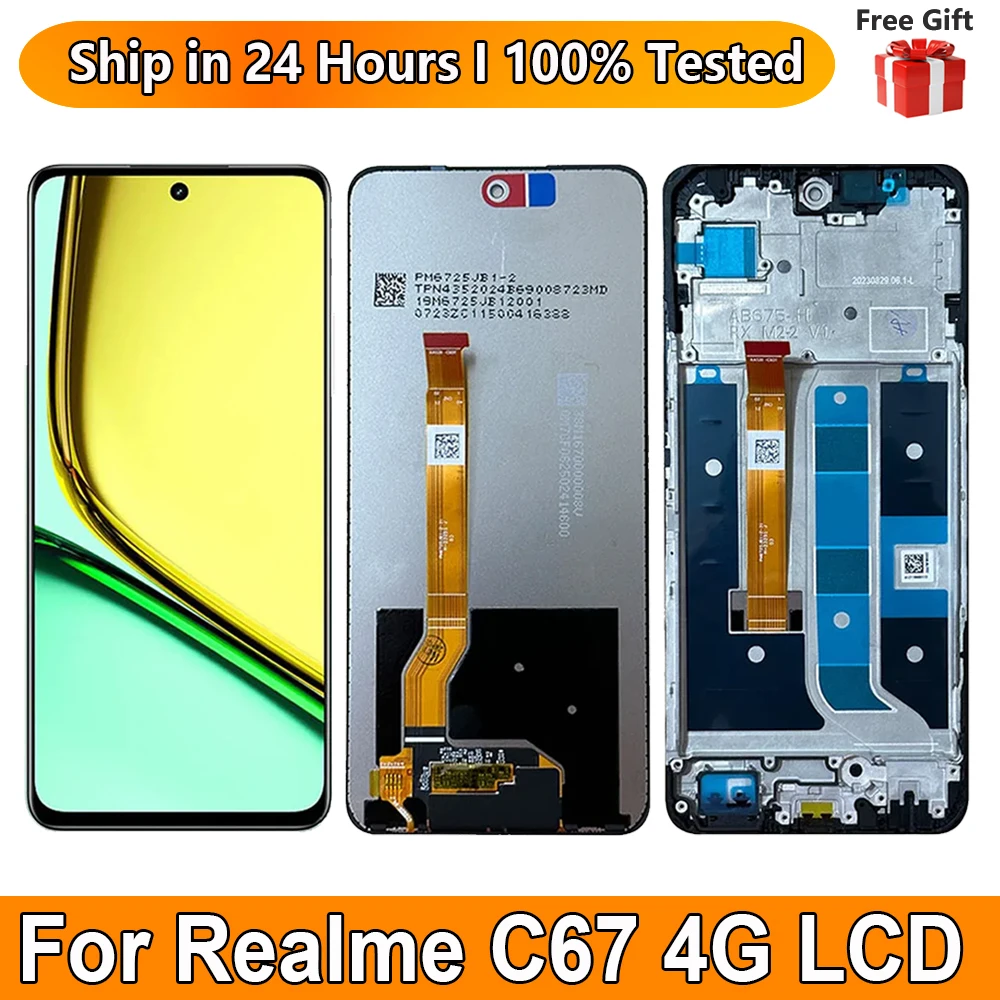 6,72 ''для Realme C67 4G RMX3890 ЖК-дисплей, дигитайзер сенсорного экрана в сборе, замена экрана для Realme C67 4G ЖК-дисплей с рамкой
6,72 ''для Realme C67 4G RMX3890 ЖК-дисплей, дигитайзер сенсорного экрана в сборе, замена экрана для Realme C67 4G ЖК-дисплей с рамкой