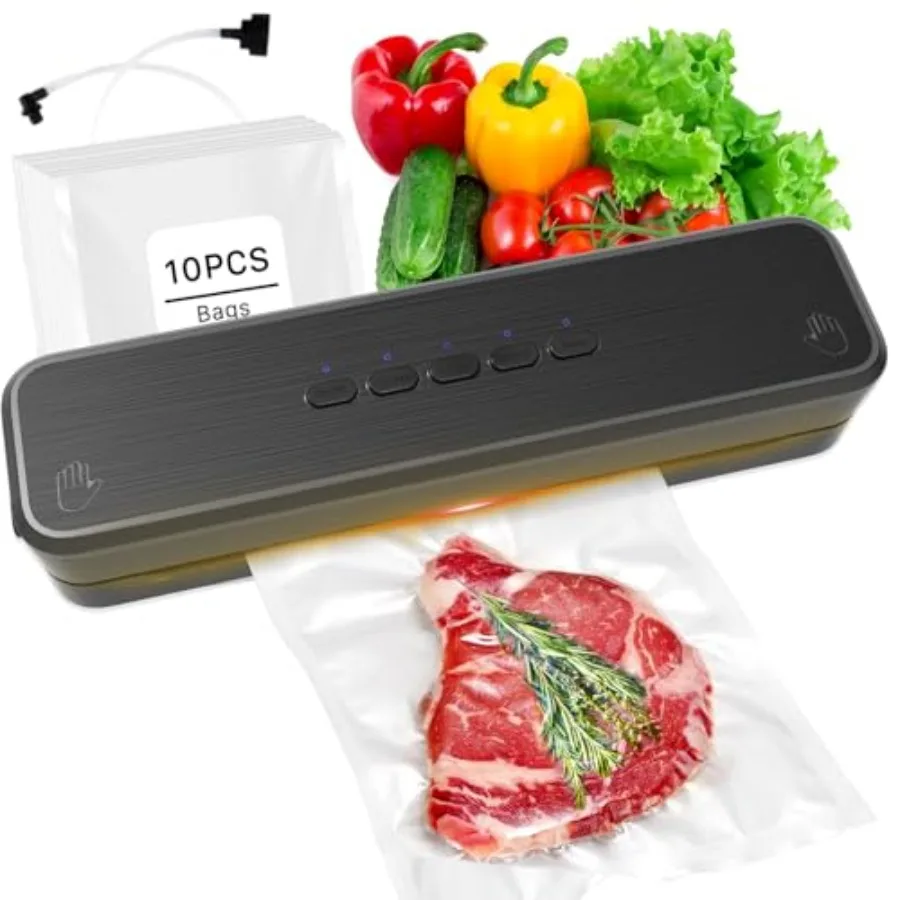 Vacuum Sealer Machine Fast-Compact/Multi-Functional Vacuum Sealer for Food with Starter Kites Dry/Moist Mode and External Vacuu
Vacuum Sealer Machine Fast-Compact/Multi-Functional Vacuum Sealer for Food with Starter Kites Dry/Moist Mode and External Vacuu