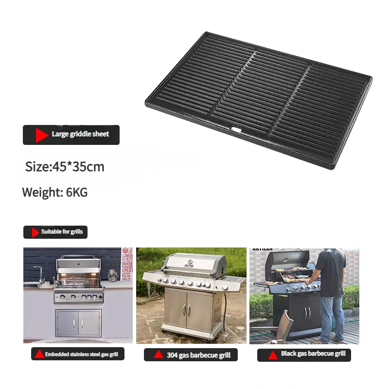 Double-Sided Heated Thickened Imported Pure Cast Iron Baking Pan Cast Iron Frying Pan Barbecue BBQ Accessories
Double-Sided Heated Thickened Imported Pure Cast Iron Baking Pan Cast Iron Frying Pan Barbecue BBQ Accessories