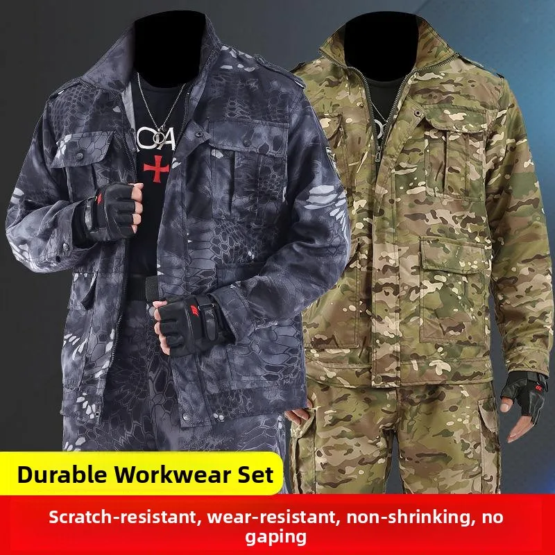 Men's Workwear Spring Autumn Style Construction Site Auto Repair Protective Suit Durable Dirty Resistant Work Clothes Set
Men's Workwear Spring Autumn Style Construction Site Auto Repair Protective Suit Durable Dirty Resistant Work Clothes Set