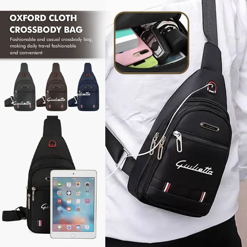 Men's Chest Bag Oxford Shoulder Outdoor Sport Crossbody Bag For Alfa Romeo Giulietta 940 2010-2014 2015 2016 2017 2019 2021
Men's Chest Bag Oxford Shoulder Outdoor Sport Crossbody Bag For Alfa Romeo Giulietta 940 2010-2014 2015 2016 2017 2019 2021