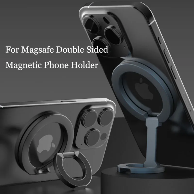 Двусторонний магнитный держатель для телефона MagSafe, портативная складная подставка для мобильных телефонов, аксессуары для телефонов, опорный кронштейн, ручка Tok 
Двусторонний магнитный держатель для телефона MagSafe, портативная складная подставка для мобильных телефонов, аксессуары для телефонов, опорный кронштейн, ручка Tok
