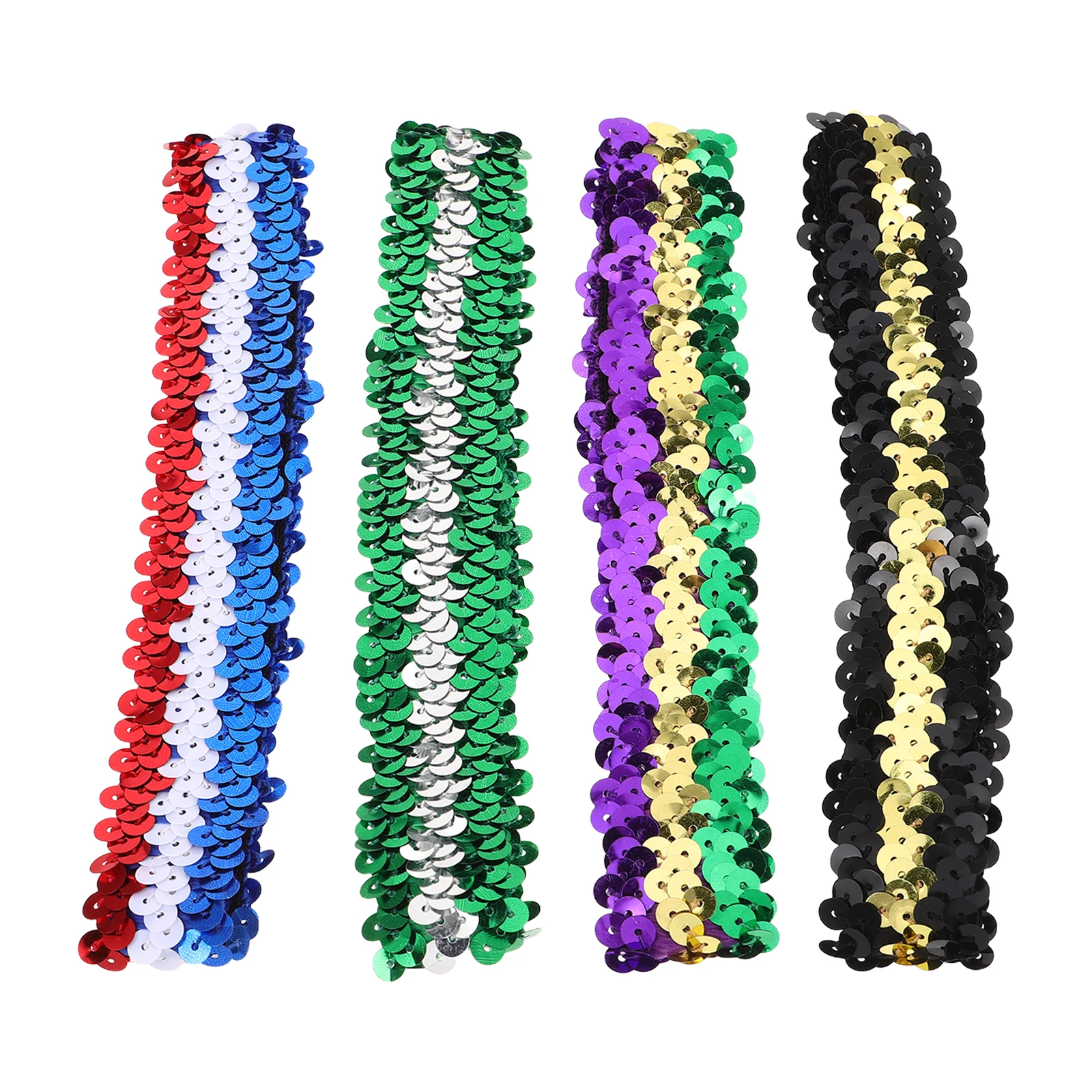 4pcs Sequin Band Multicolored Elastic Ribbon Women Glitter Sequin Fashion Accessory Fashion Accessory Durable Design Handmade
4pcs Sequin Band Multicolored Elastic Ribbon Women Glitter Sequin Fashion Accessory Fashion Accessory Durable Design Handmade