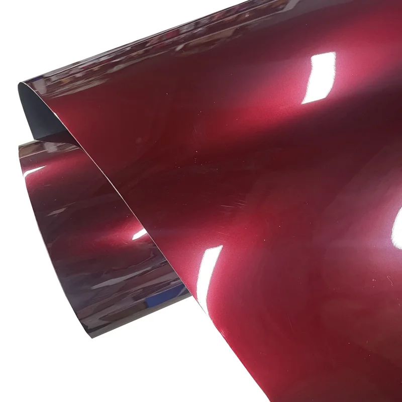 Premium PET Glossy Liquid Metal Red Vinyl Wrap Film DIY Self Adhesive Decal Blood Red Car Wrapping Foil
Premium PET Glossy Liquid Metal Red Vinyl Wrap Film DIY Self Adhesive Decal Blood Red Car Wrapping Foil