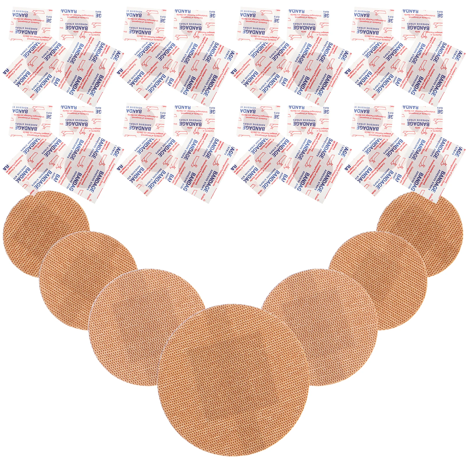 80pcs Round Bandages Breathable Flexible Fabric Fingertip Thumb Circle Stickers Elastic Cloth Patch Portable First Aid
80pcs Round Bandages Breathable Flexible Fabric Fingertip Thumb Circle Stickers Elastic Cloth Patch Portable First Aid