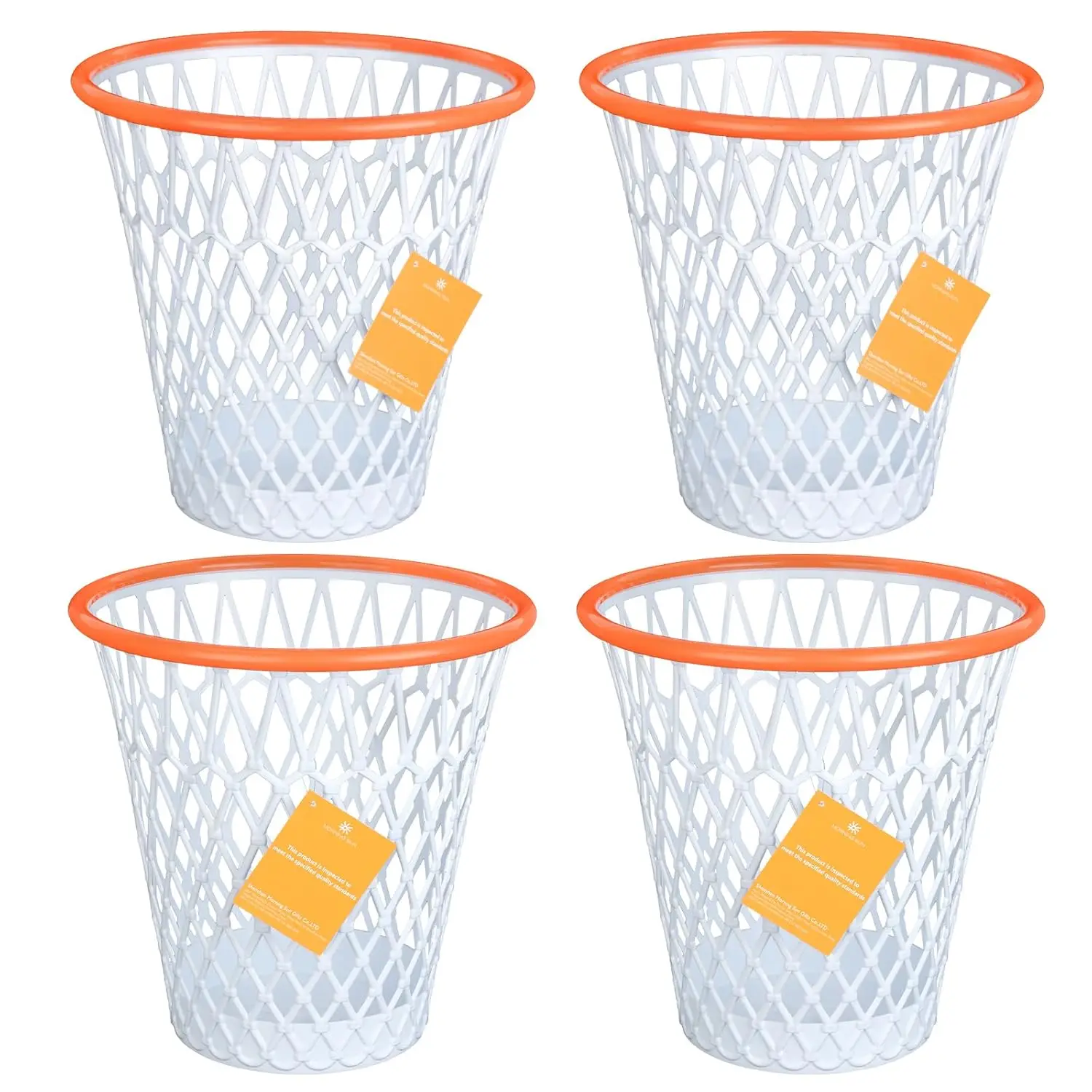 4-Piece Basketball Hoop Trash Can Set, 4.5 Gallon Wastebasket for Office, Bedroom, Gym, Sport Party Decor
4-Piece Basketball Hoop Trash Can Set, 4.5 Gallon Wastebasket for Office, Bedroom, Gym, Sport Party Decor