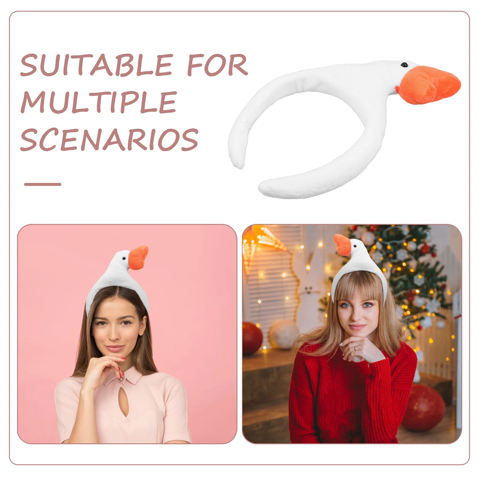 Duck Hairband White Color Cartoon Animal Headbands For Party Festival Photo Props Clasp Hair Accessory Lightweight Comfortable
Duck Hairband White Color Cartoon Animal Headbands For Party Festival Photo Props Clasp Hair Accessory Lightweight Comfortable