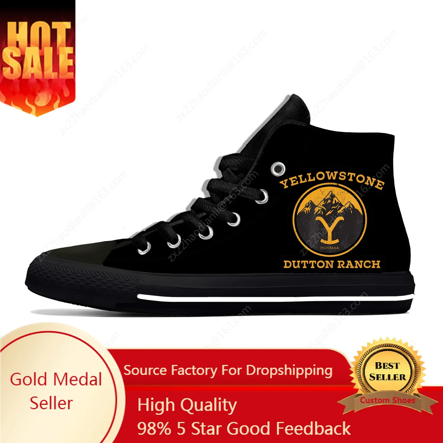 Yellowstone High Top Sneakers Mens Womens Teenager Casual Shoes Canvas Running 3D Print Shoe Cosplay Breathable Lightweight shoe
Yellowstone High Top Sneakers Mens Womens Teenager Casual Shoes Canvas Running 3D Print Shoe Cosplay Breathable Lightweight shoe