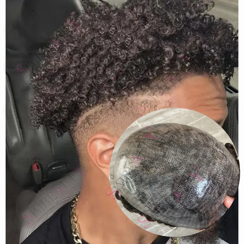 10mm Kinky Curly Druable Full Skin 0.1mm Pu Base Human Hair Toupee Natural Hairline Men's Capillary Prosthesis System Hairpiece
10mm Kinky Curly Druable Full Skin 0.1mm Pu Base Human Hair Toupee Natural Hairline Men's Capillary Prosthesis System Hairpiece