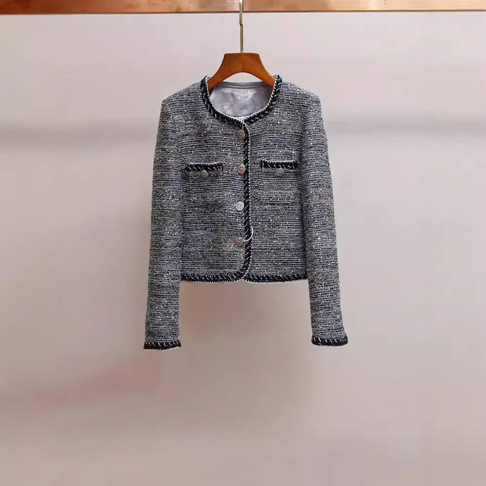 Высококачественное женское осенне-зимнее новое пальто Small Fraance Wind Thi Tweed Stripe Splicing ort Coat Ele Faion Ladies' ...
Высококачественное женское осенне-зимнее новое пальто Small Fraance Wind Thi Tweed Stripe Splicing ort Coat Ele Faion Ladies' ...