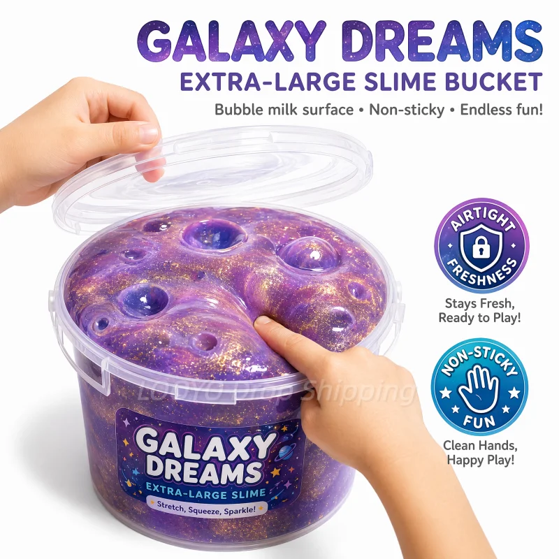 Super Large Box Slime Bucket Giant Bubble Milk Fake Water Decompress Toy Non Stick Hand Can Cover Bubble Pure Handmade Kids Gift
Super Large Box Slime Bucket Giant Bubble Milk Fake Water Decompress Toy Non Stick Hand Can Cover Bubble Pure Handmade Kids Gift