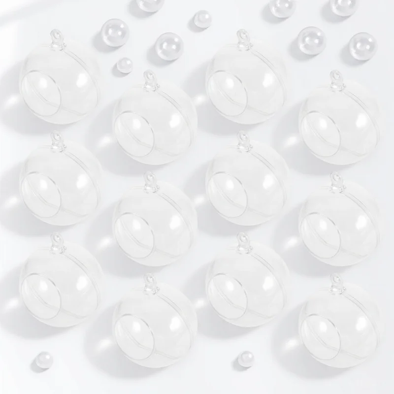 12pcs Decorative Hanging Balls Fillable Pendants For Christmas Tree Party Wedding Home Garden Holiday Xmas Decorations
12pcs Decorative Hanging Balls Fillable Pendants For Christmas Tree Party Wedding Home Garden Holiday Xmas Decorations