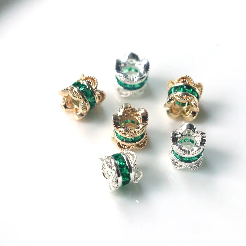 20pcs/14K Gold-Color Inlaid Zircon Lace Double-sided Flower Holder, DIY String Pearl Beads, Hand-made Jewelry Accessories
20pcs/14K Gold-Color Inlaid Zircon Lace Double-sided Flower Holder, DIY String Pearl Beads, Hand-made Jewelry Accessories