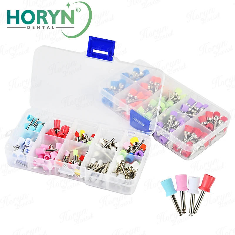 100 шт./кор., красочные щетки для полировки зубов, нейлоновая щетина, щетки для полировки, профилактические щетки для отбеливания зубов, материалы для стоматолога 
100 шт./кор., красочные щетки для полировки зубов, нейлоновая щетина, щетки для полировки, профилактические щетки для отбеливания зубов, материалы для стоматолога