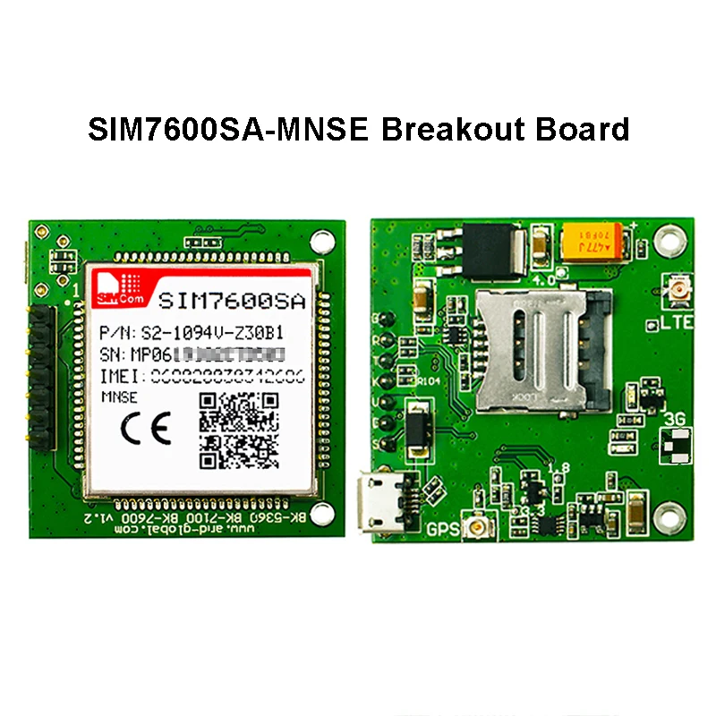 SIMCOM SIM7600SA-MNSE LTE Cat1 Module MINI Breakout Board B1/B2/B3/B4/B5/B7/B8/B28/B40 For New Zealand Australia South America
SIMCOM SIM7600SA-MNSE LTE Cat1 Module MINI Breakout Board B1/B2/B3/B4/B5/B7/B8/B28/B40 For New Zealand Australia South America