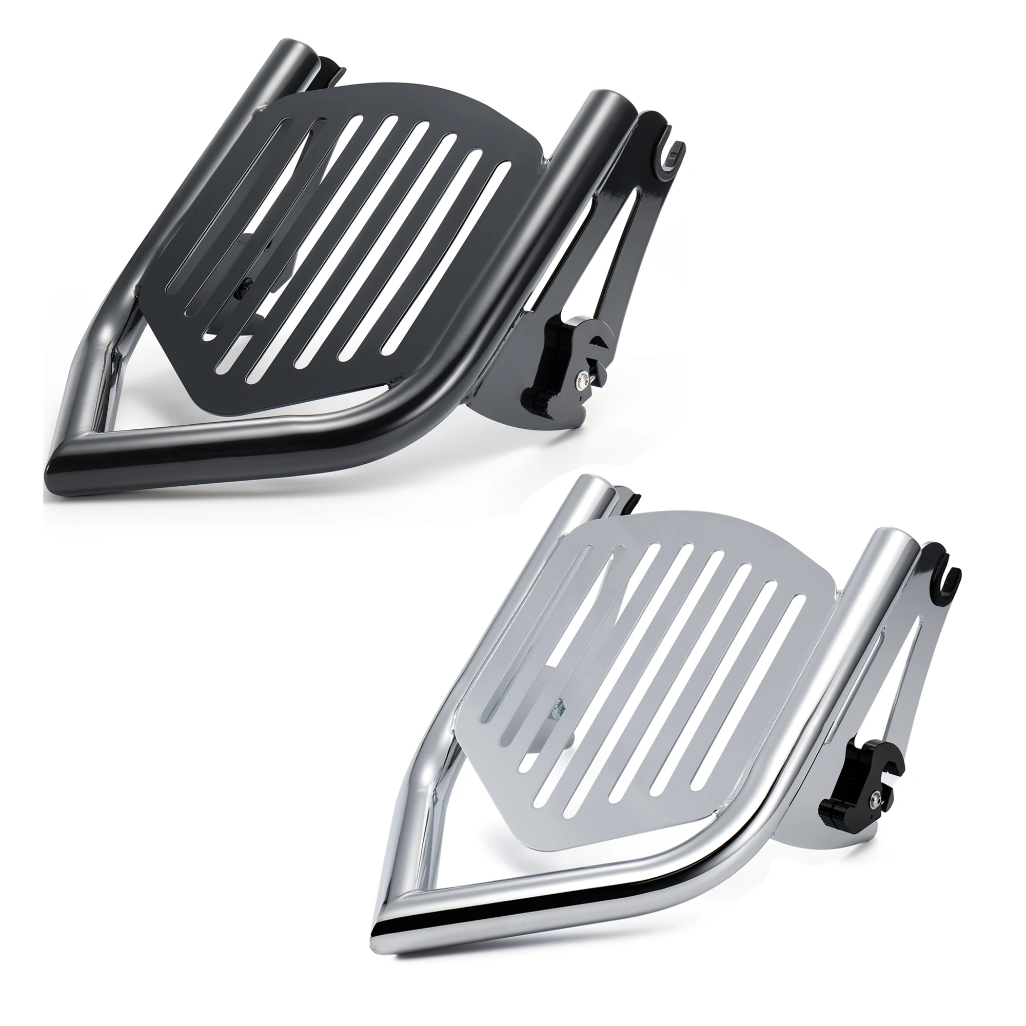 Detachable Luggage Rack for Harley 2009-Later Touring Street Glide Road King Road Glide Electra Glide
Detachable Luggage Rack for Harley 2009-Later Touring Street Glide Road King Road Glide Electra Glide