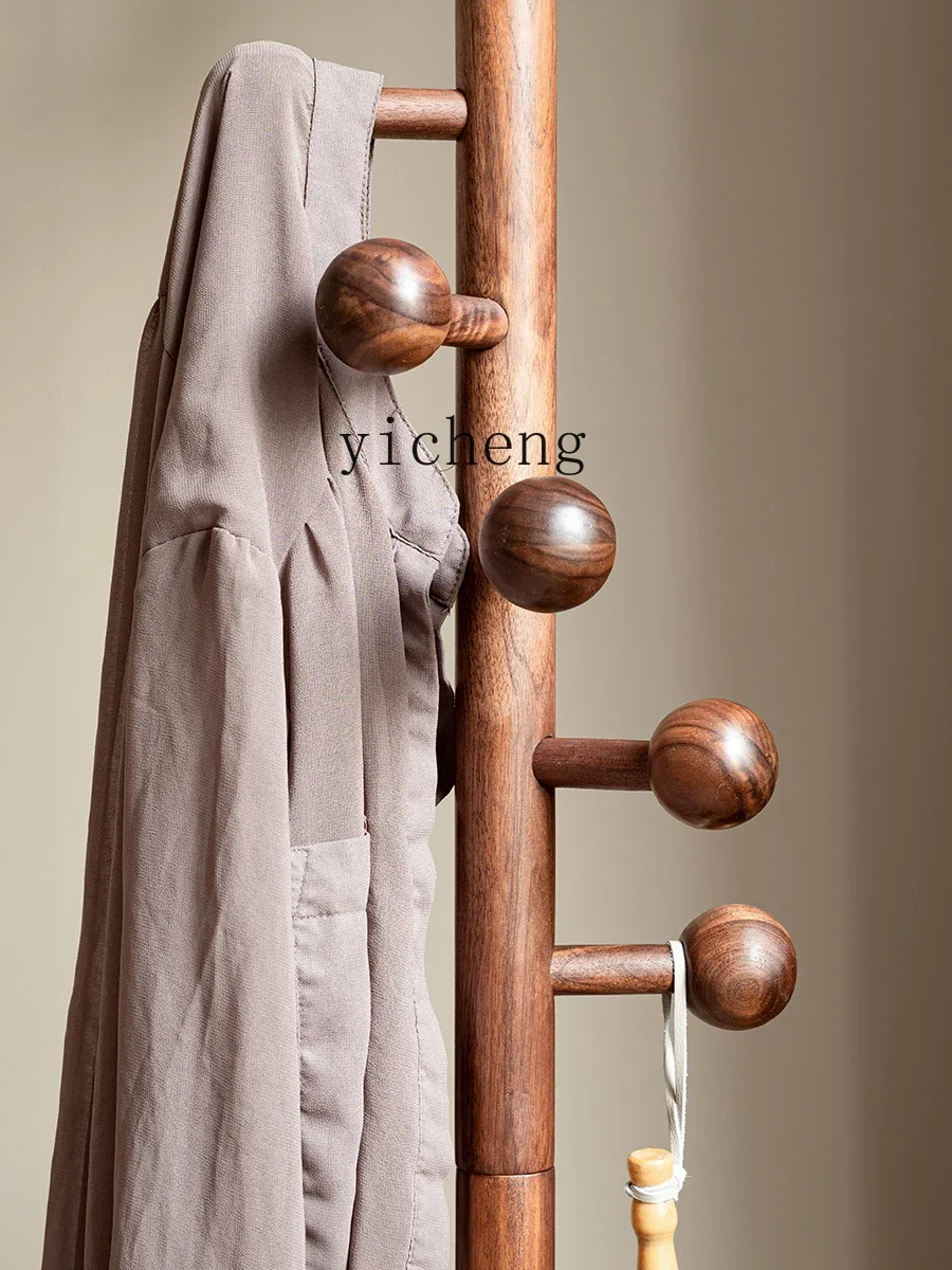 Coat Rack Solid Wood Floor Hanger Floor Bedroom Black Walnut Household Minimalist Living Room living room decoration
Coat Rack Solid Wood Floor Hanger Floor Bedroom Black Walnut Household Minimalist Living Room living room decoration