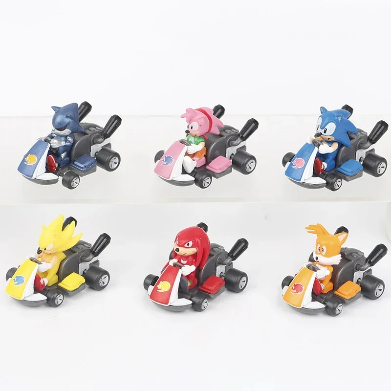 Sonics Car Toy 6pcs Set Cartoon Figure Decoration Ornament Desktop Model Kart Boys Toys Home Decorations Girls Gift Party Favors
Sonics Car Toy 6pcs Set Cartoon Figure Decoration Ornament Desktop Model Kart Boys Toys Home Decorations Girls Gift Party Favors
