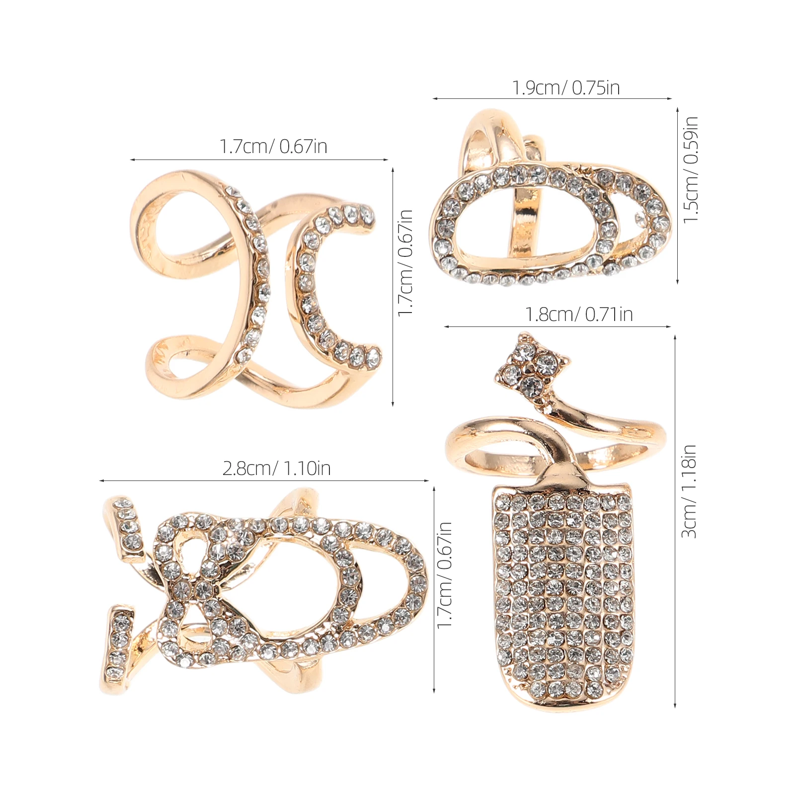 4pcs Nail Cover Rings Joint Style Adjustable Alloy Geometric Fingertip Jewelry Durable Material Elegant Design Popular
4pcs Nail Cover Rings Joint Style Adjustable Alloy Geometric Fingertip Jewelry Durable Material Elegant Design Popular
