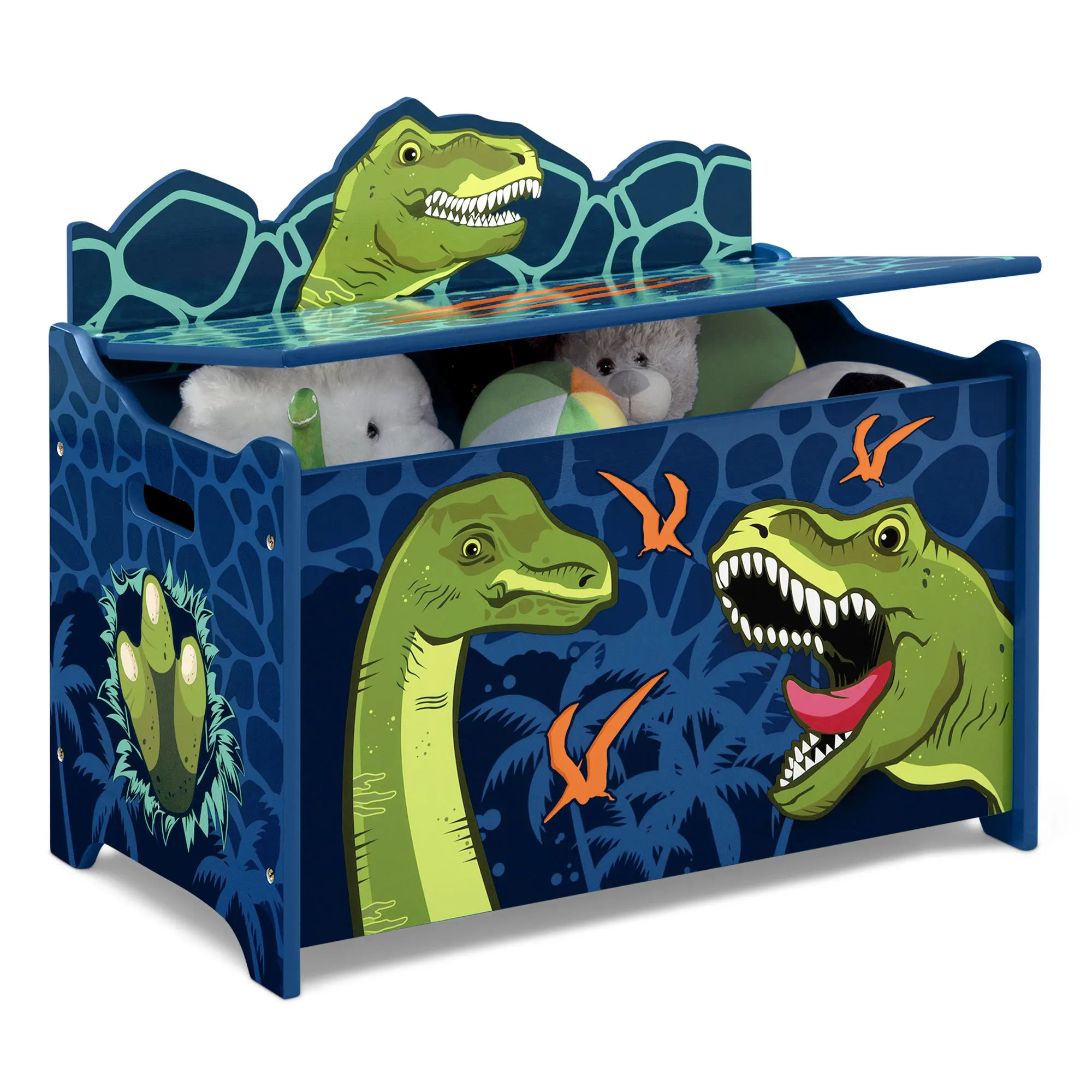 Dinosaur-Themed Deluxe Toy Storage Box in Blue and Green Color Scheme
Dinosaur-Themed Deluxe Toy Storage Box in Blue and Green Color Scheme