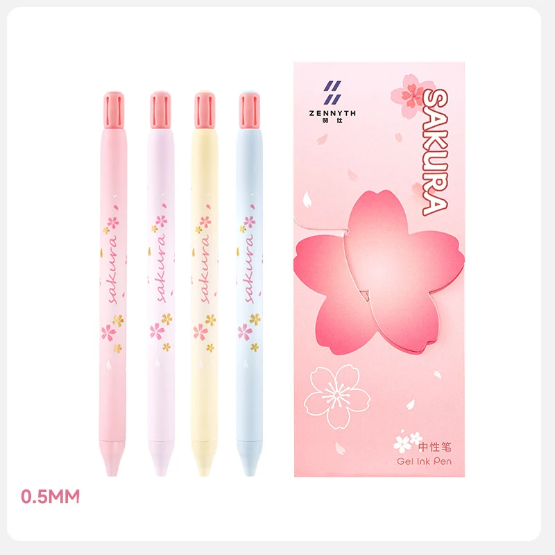 Sakura Series Click Gel Pen with Deformable Flower Design, Stress Relief Double Ball Quick-Dry Black Ink Pen for Exams & Study
Sakura Series Click Gel Pen with Deformable Flower Design, Stress Relief Double Ball Quick-Dry Black Ink Pen for Exams & Study