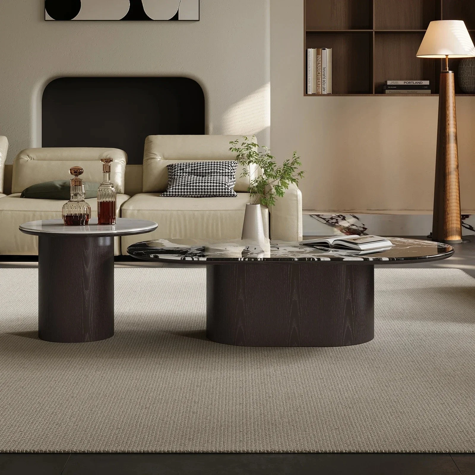 Italian minimalist living room antique supercrystalline stone coffee table oval light luxury modern high sense
Italian minimalist living room antique supercrystalline stone coffee table oval light luxury modern high sense