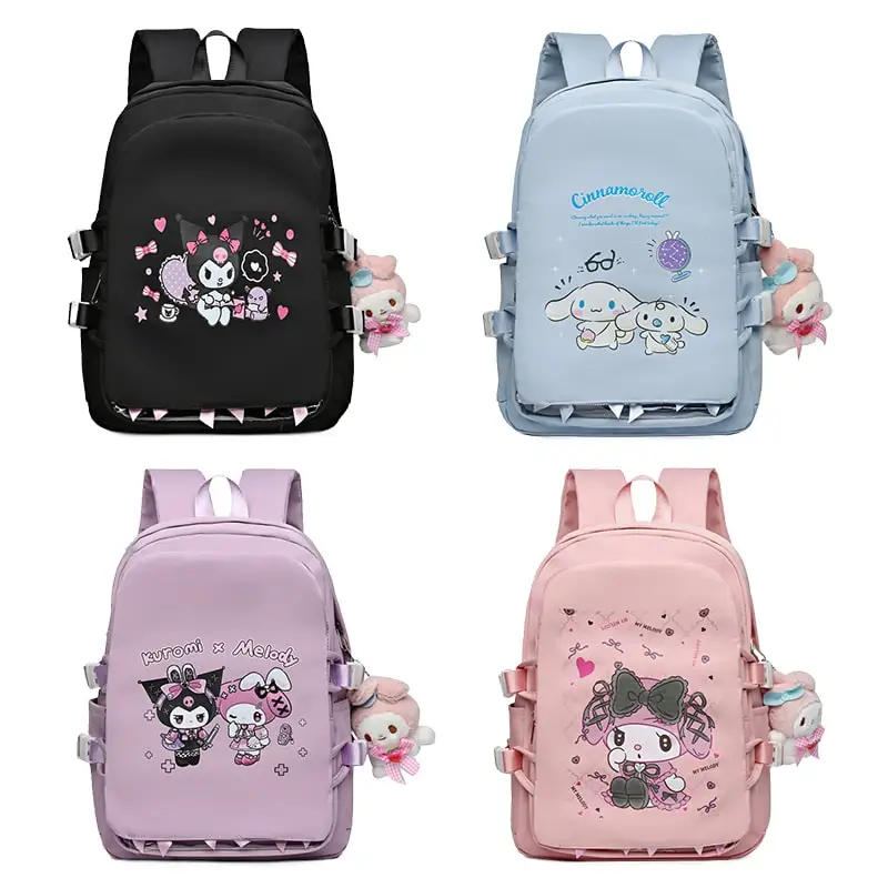 Sanrioed Anime Kuromi Cinnamoroll My Melody Large Capacity Backpack Cute Schoolbag Student Cartoon Shoulder Bag Gift
Sanrioed Anime Kuromi Cinnamoroll My Melody Large Capacity Backpack Cute Schoolbag Student Cartoon Shoulder Bag Gift